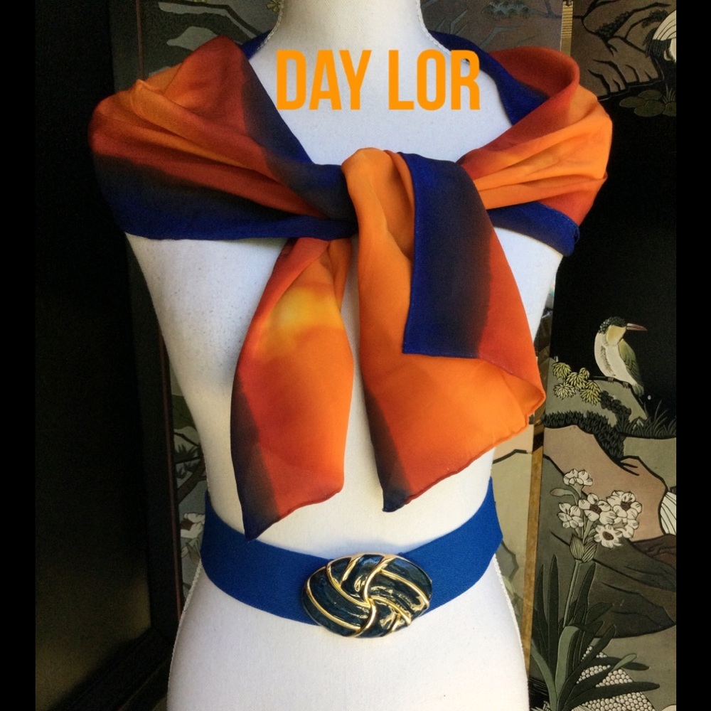 Vintage 1980’s Day Lor Blue Cabochan Belt.  PB1